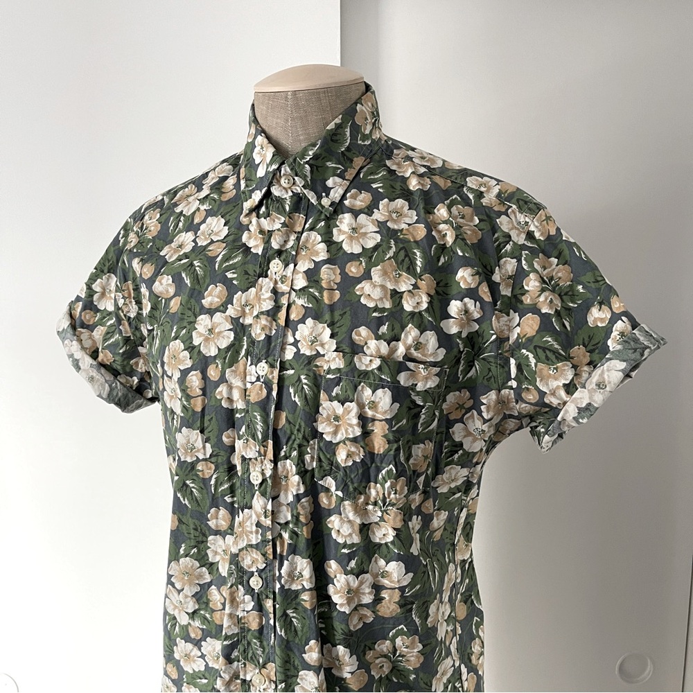 J. Crew Short Sleeve Floral Button Down